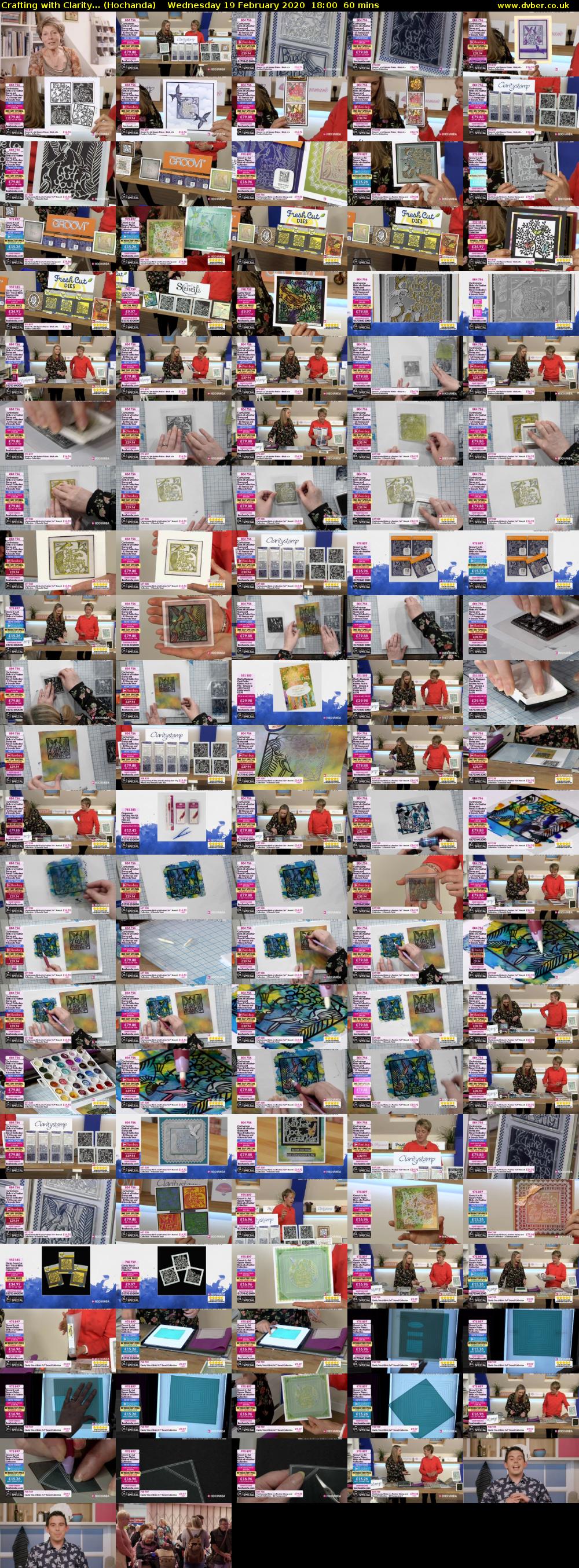 Crafting with Clarity... (Hochanda) Wednesday 19 February 2020 18:00 - 19:00