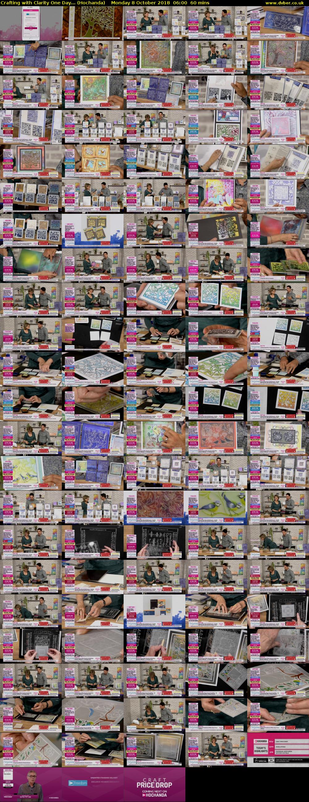 Crafting with Clarity One Day... (Hochanda) Monday 8 October 2018 06:00 - 07:00