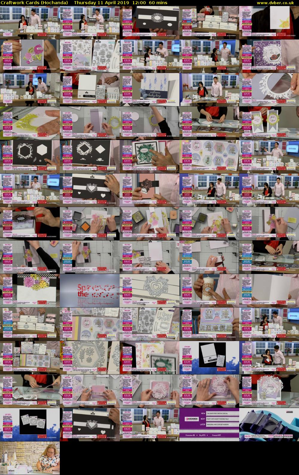 Craftwork Cards (Hochanda) Thursday 11 April 2019 12:00 - 13:00