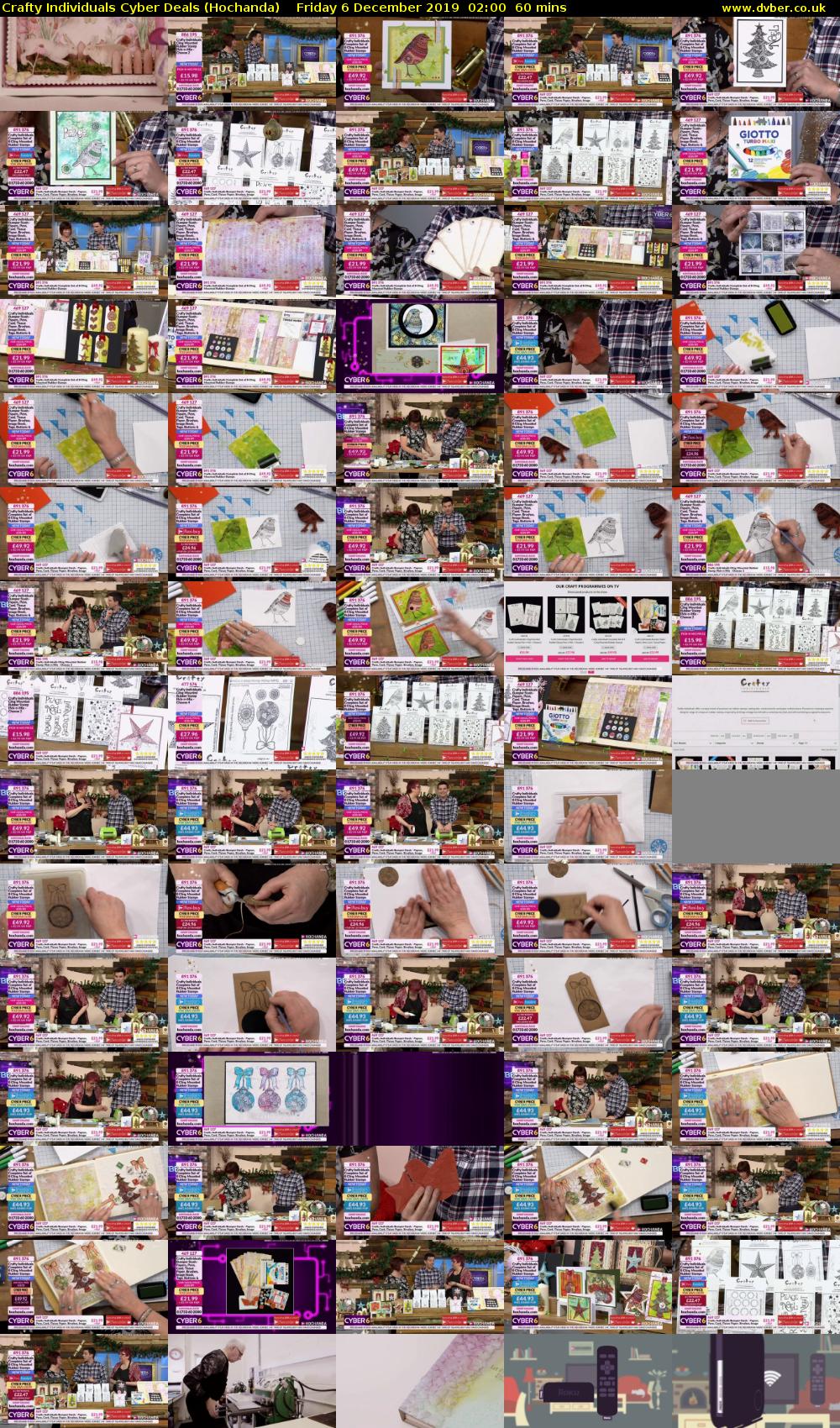 Crafty Individuals Cyber Deals (Hochanda) Friday 6 December 2019 02:00 - 03:00