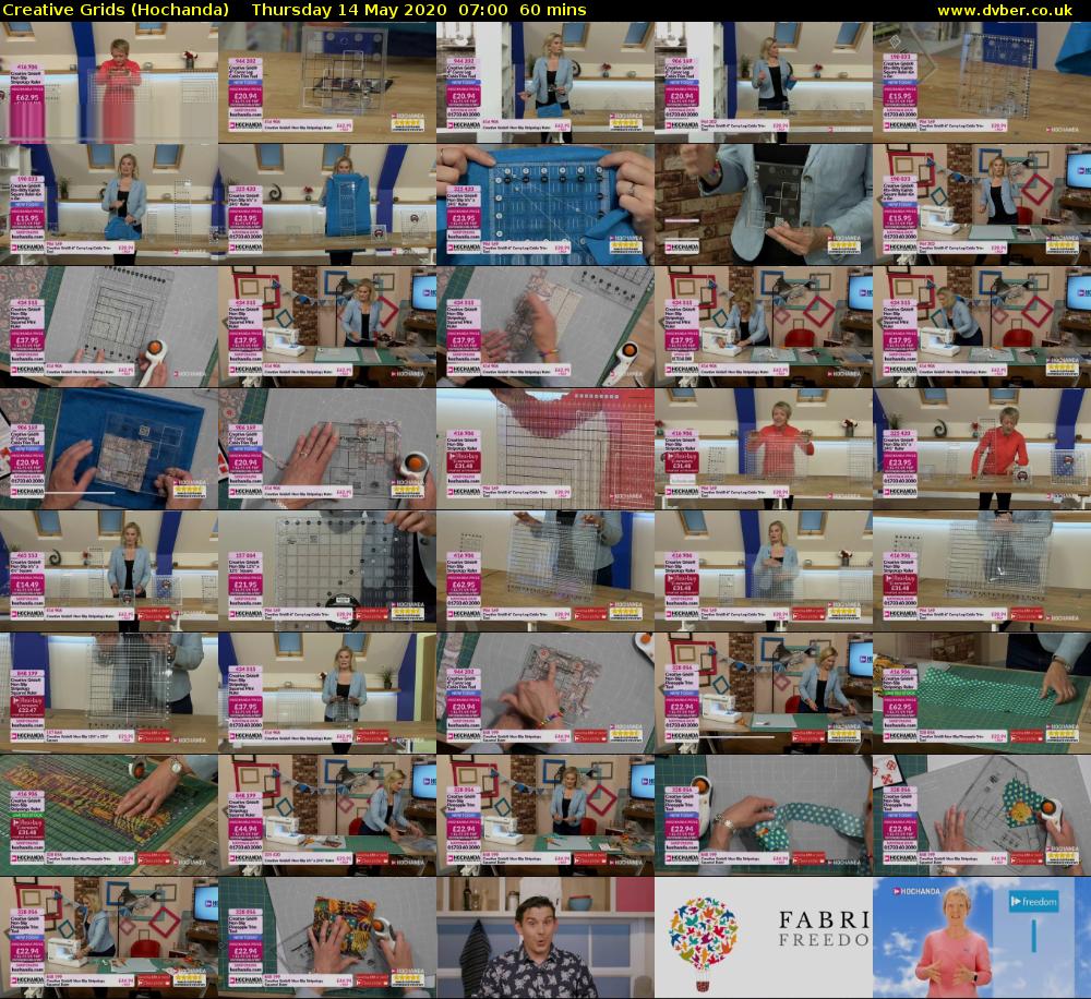 Creative Grids (Hochanda) Thursday 14 May 2020 07:00 - 08:00