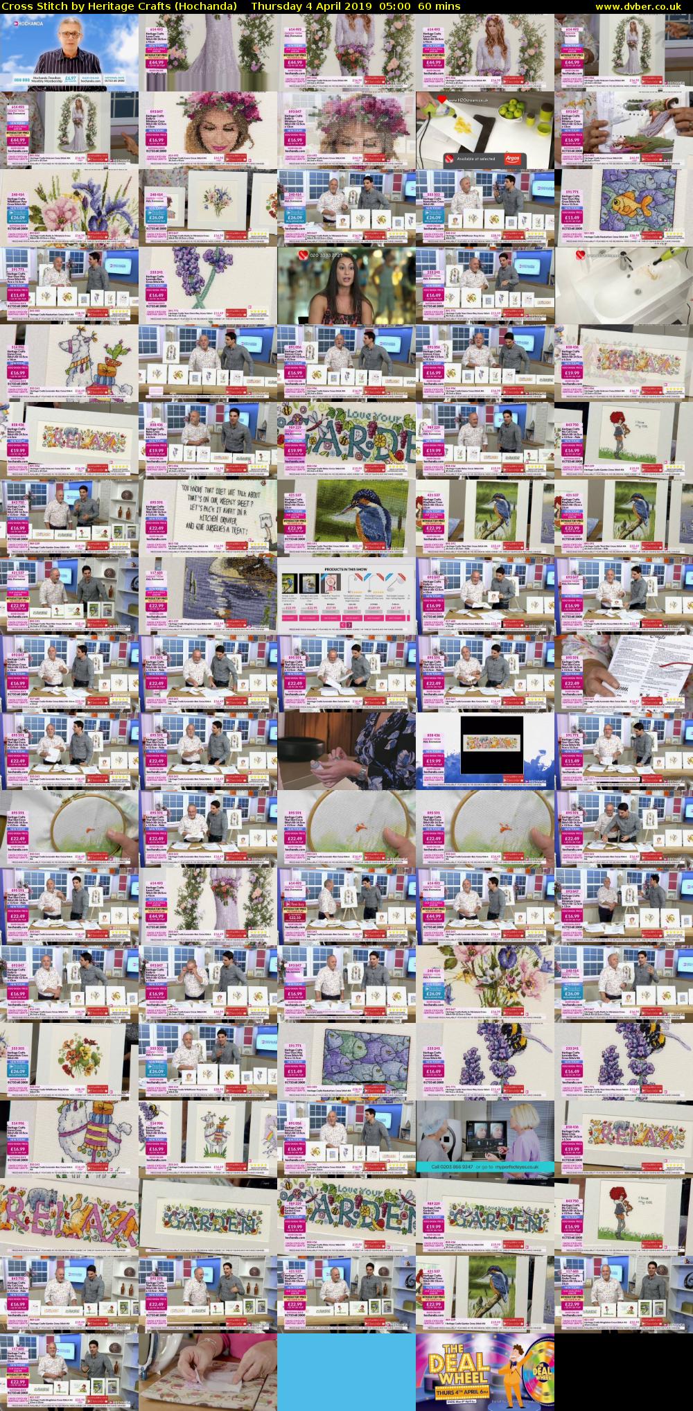 Cross Stitch by Heritage Crafts (Hochanda) Thursday 4 April 2019 05:00 - 06:00