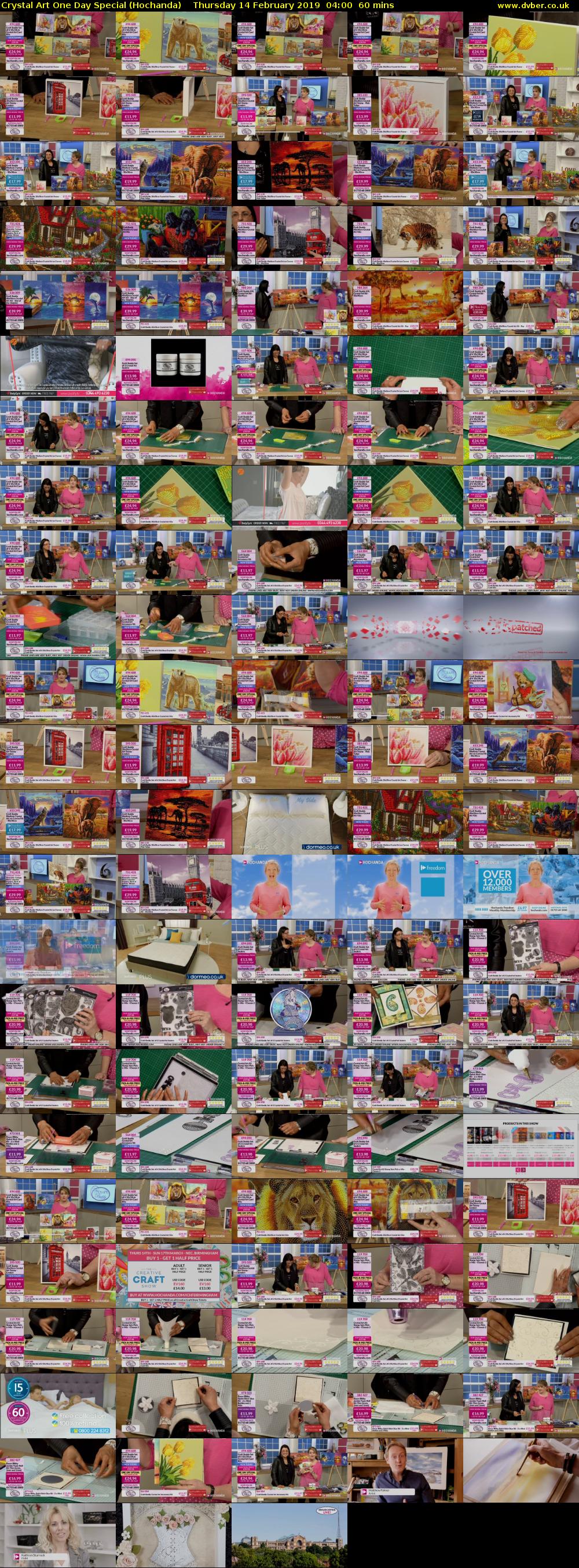 Crystal Art One Day Special (Hochanda) Thursday 14 February 2019 04:00 - 05:00