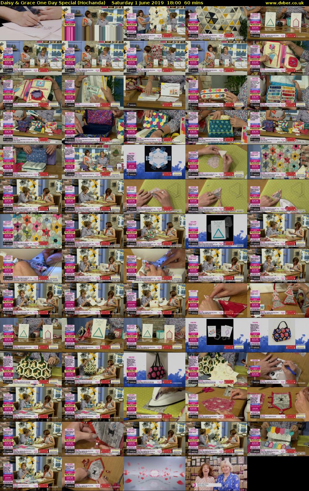 Daisy & Grace One Day Special (Hochanda) Saturday 1 June 2019 18:00 - 19:00