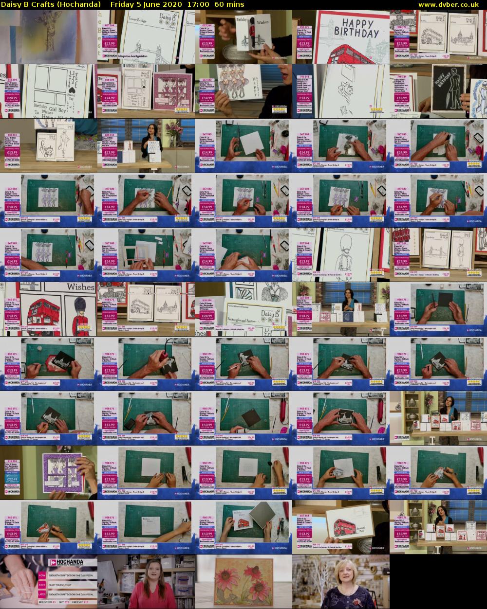 Daisy B Crafts (Hochanda) Friday 5 June 2020 17:00 - 18:00