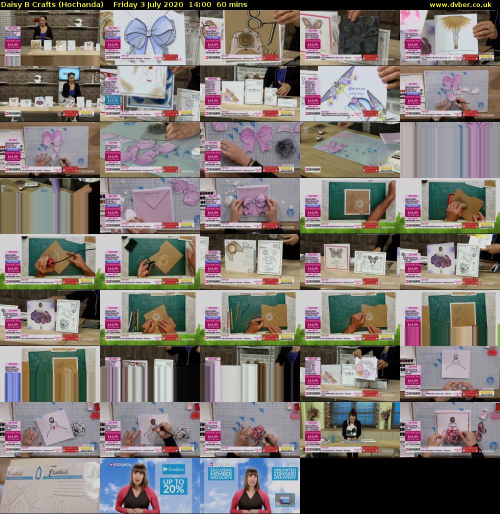 Daisy B Crafts (Hochanda) Friday 3 July 2020 14:00 - 15:00