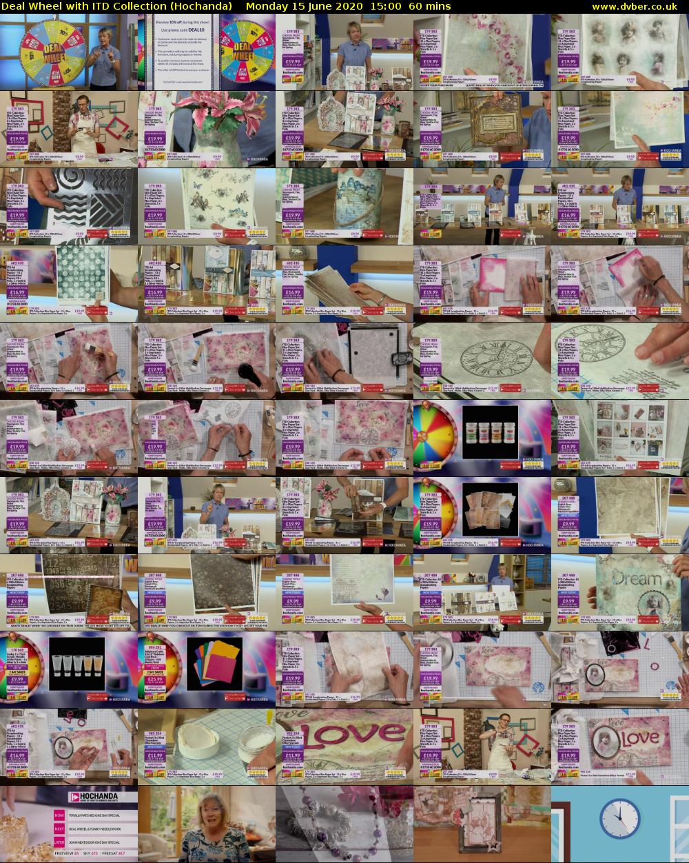 Deal Wheel with ITD Collection (Hochanda) Monday 15 June 2020 15:00 - 16:00