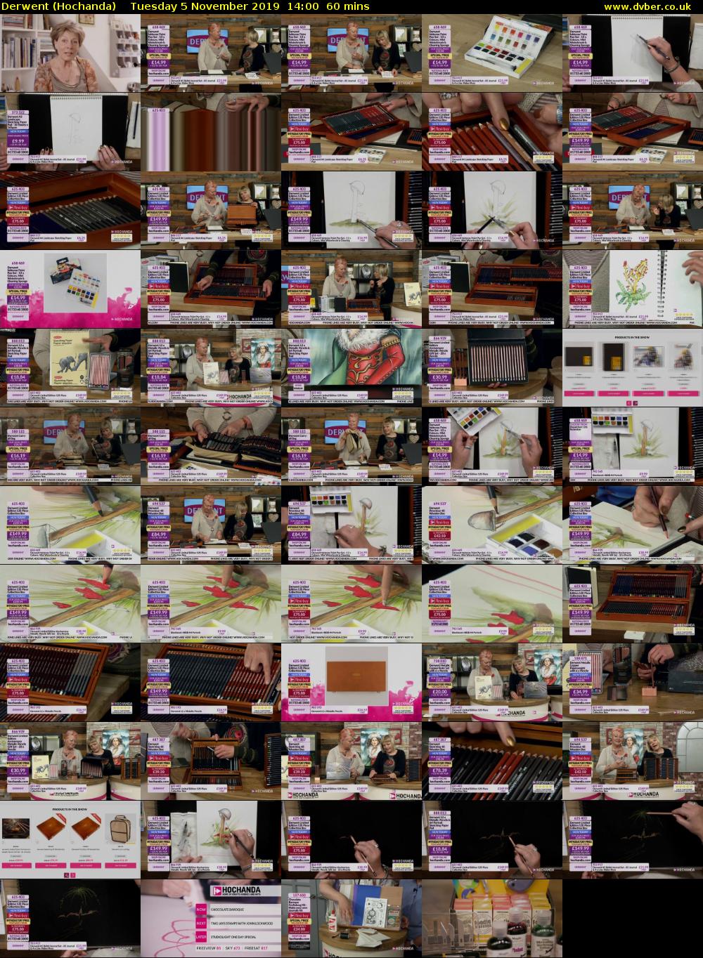 Derwent (Hochanda) Tuesday 5 November 2019 14:00 - 15:00