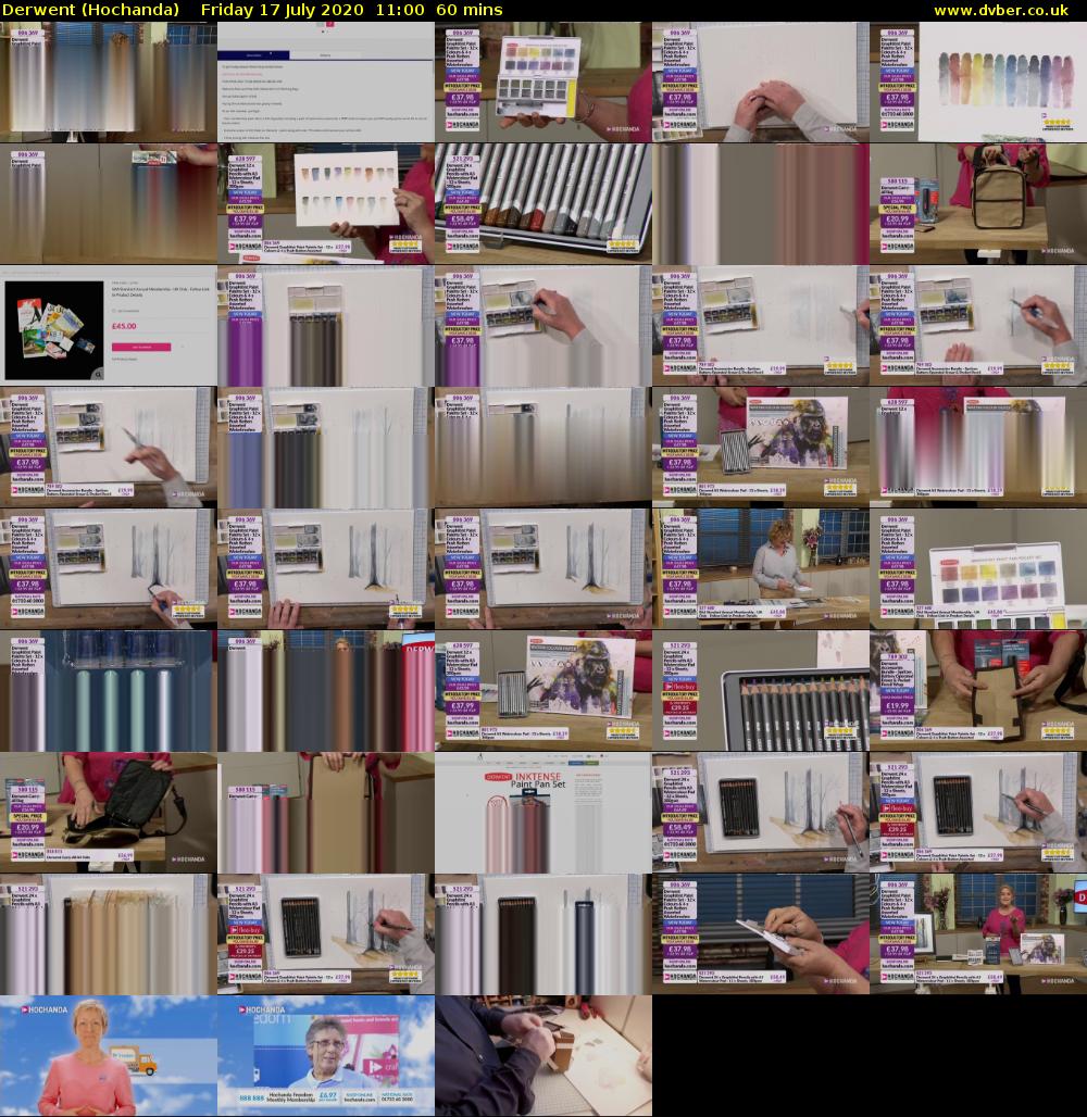 Derwent (Hochanda) Friday 17 July 2020 11:00 - 12:00
