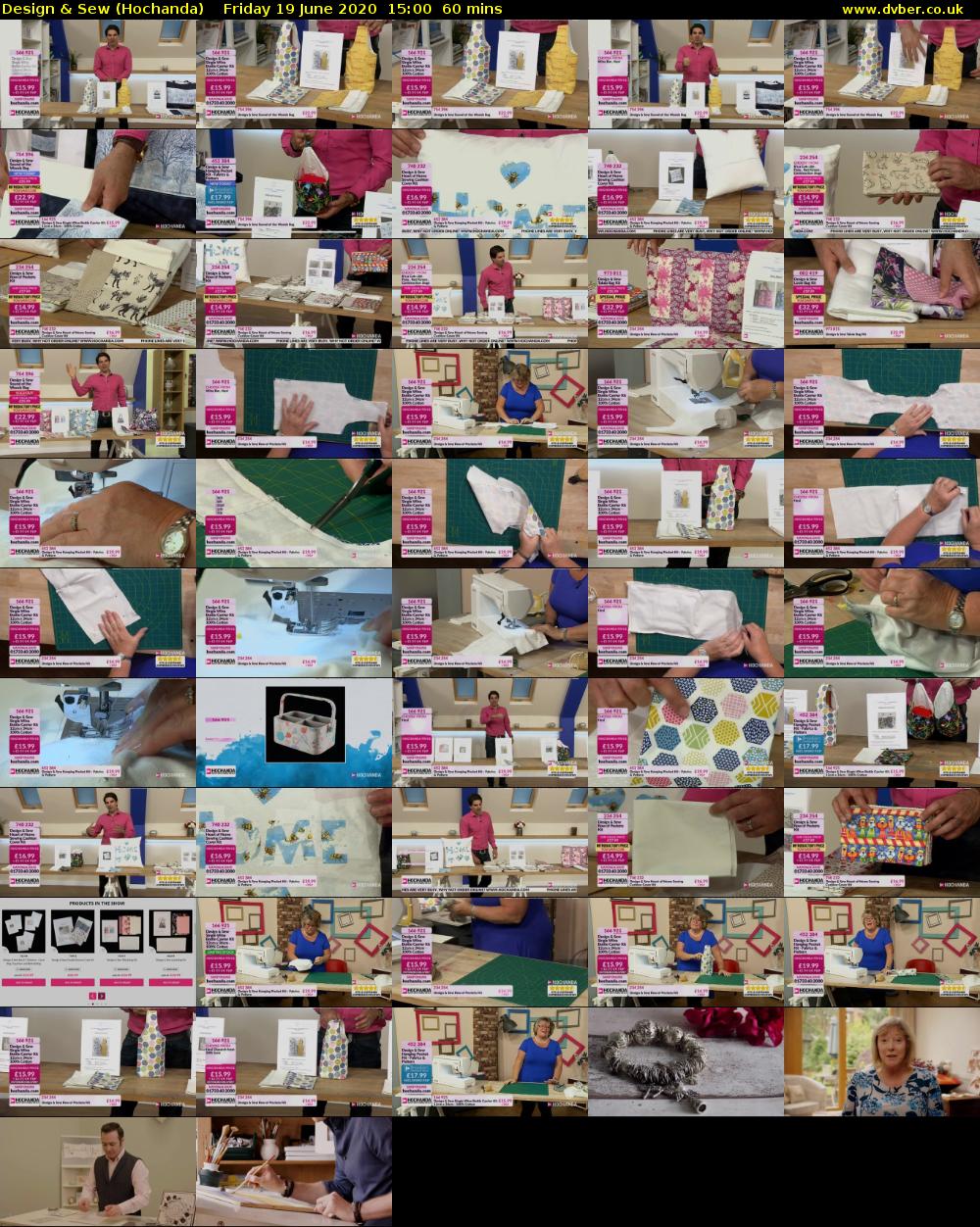 Design & Sew (Hochanda) Friday 19 June 2020 15:00 - 16:00