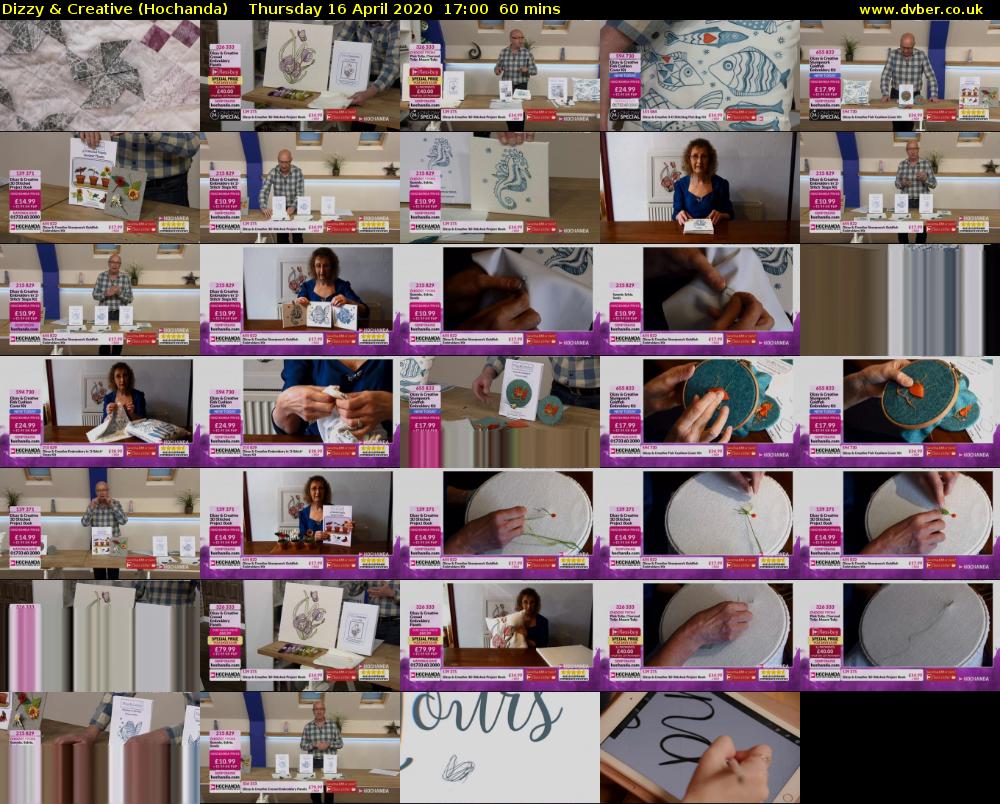 Dizzy & Creative (Hochanda) Thursday 16 April 2020 17:00 - 18:00