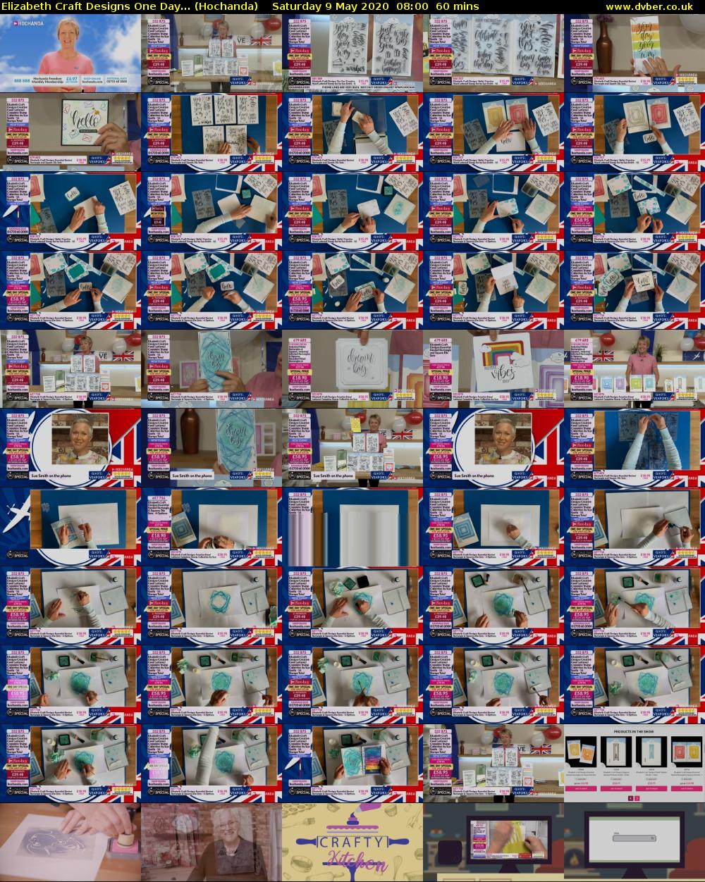Elizabeth Craft Designs One Day... (Hochanda) Saturday 9 May 2020 08:00 - 09:00