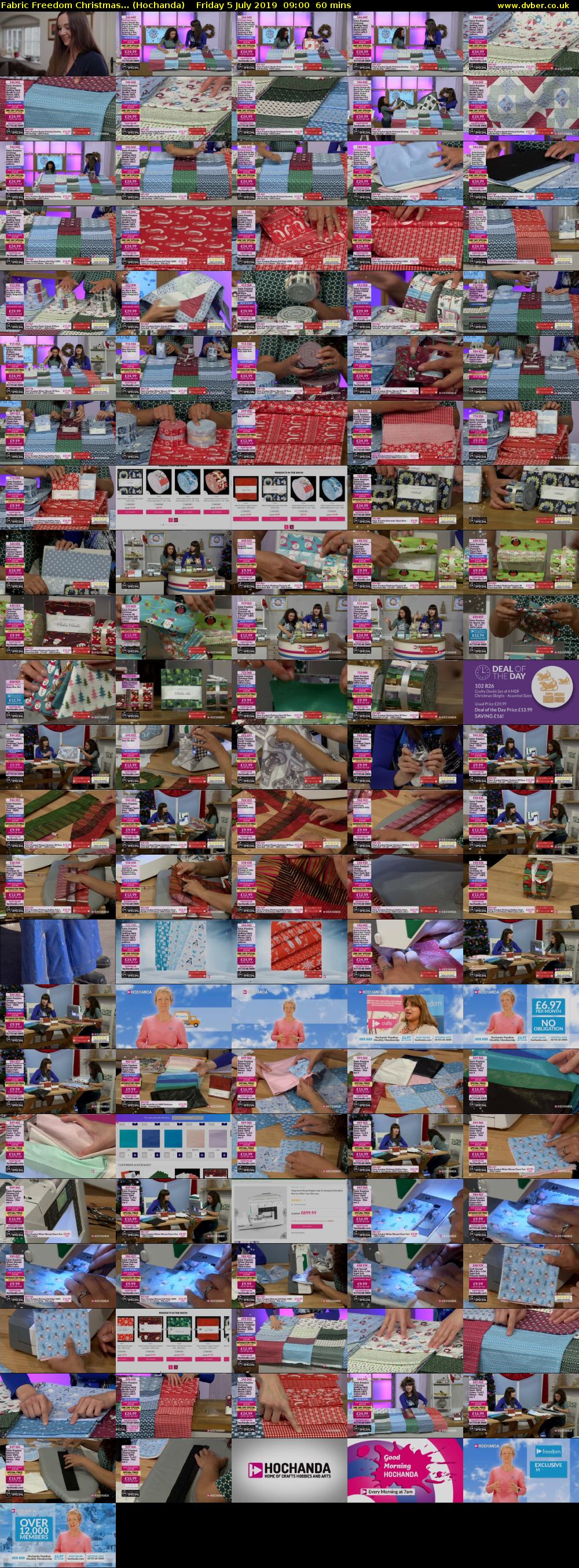 Fabric Freedom Christmas... (Hochanda) Friday 5 July 2019 09:00 - 10:00