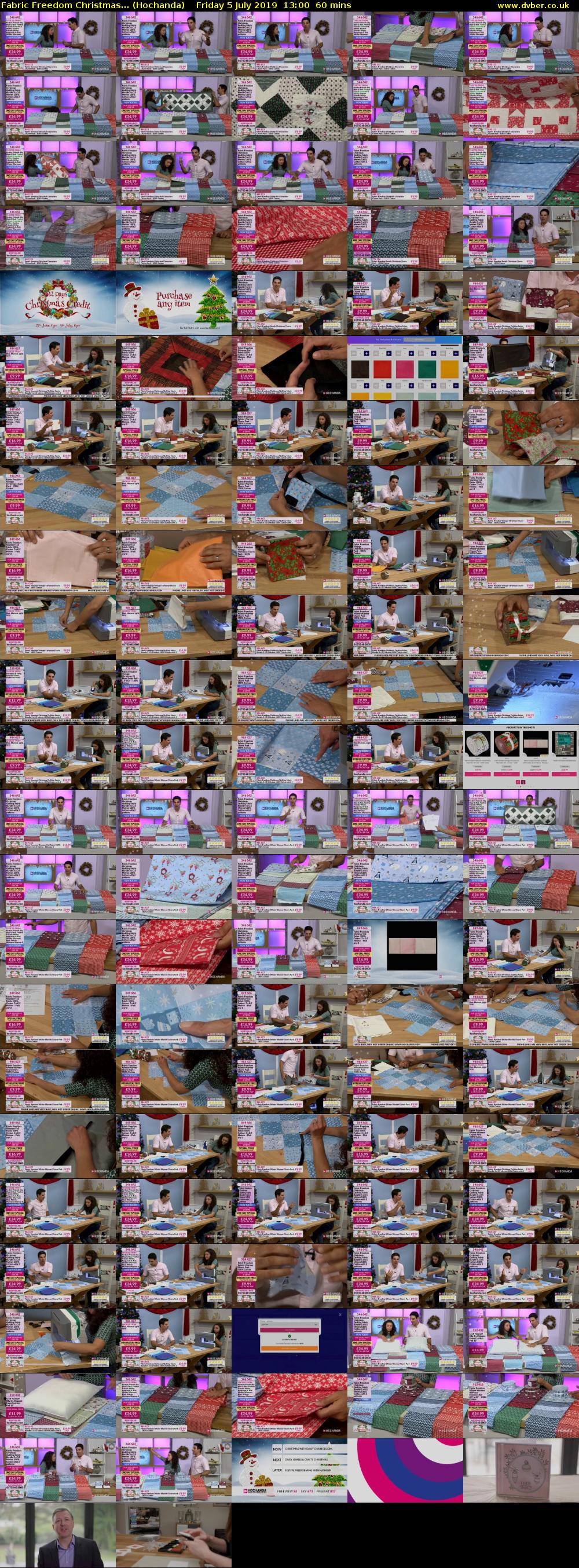 Fabric Freedom Christmas... (Hochanda) Friday 5 July 2019 13:00 - 14:00
