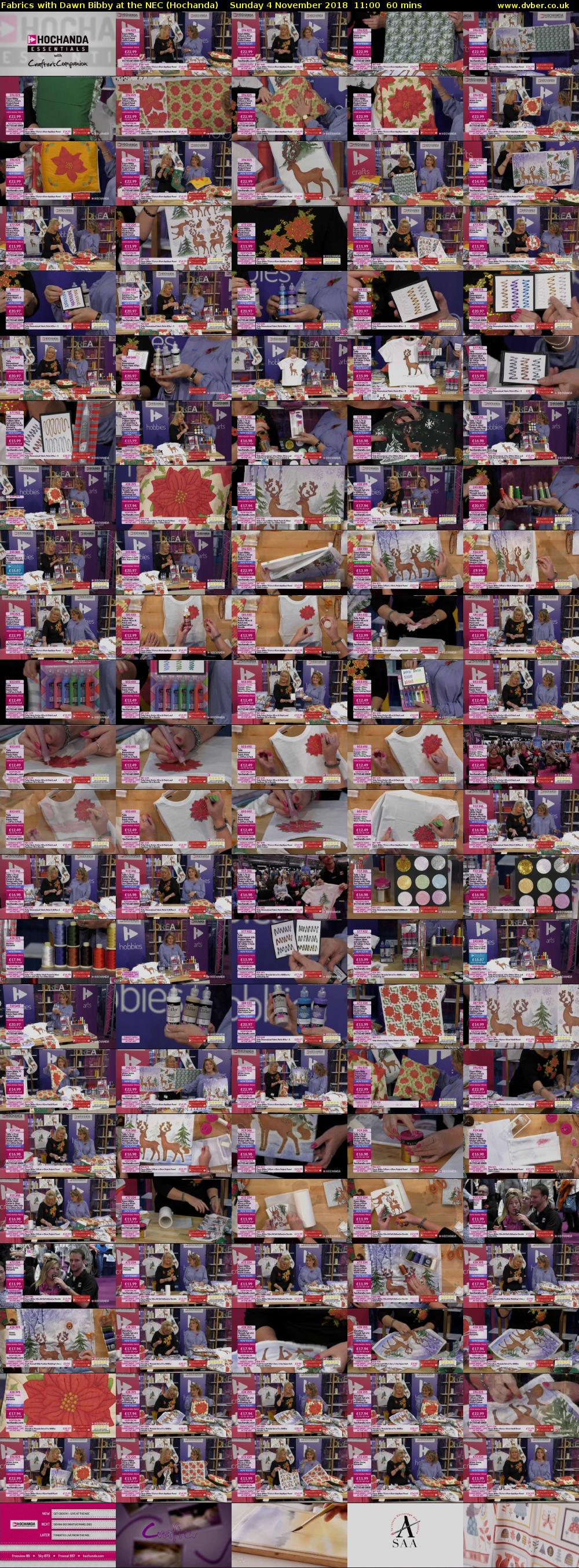 Fabrics with Dawn Bibby at the NEC (Hochanda) Sunday 4 November 2018 11:00 - 12:00