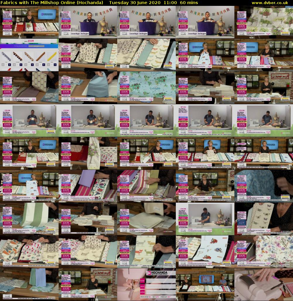 Fabrics with The Millshop Online (Hochanda) Tuesday 30 June 2020 11:00 - 12:00