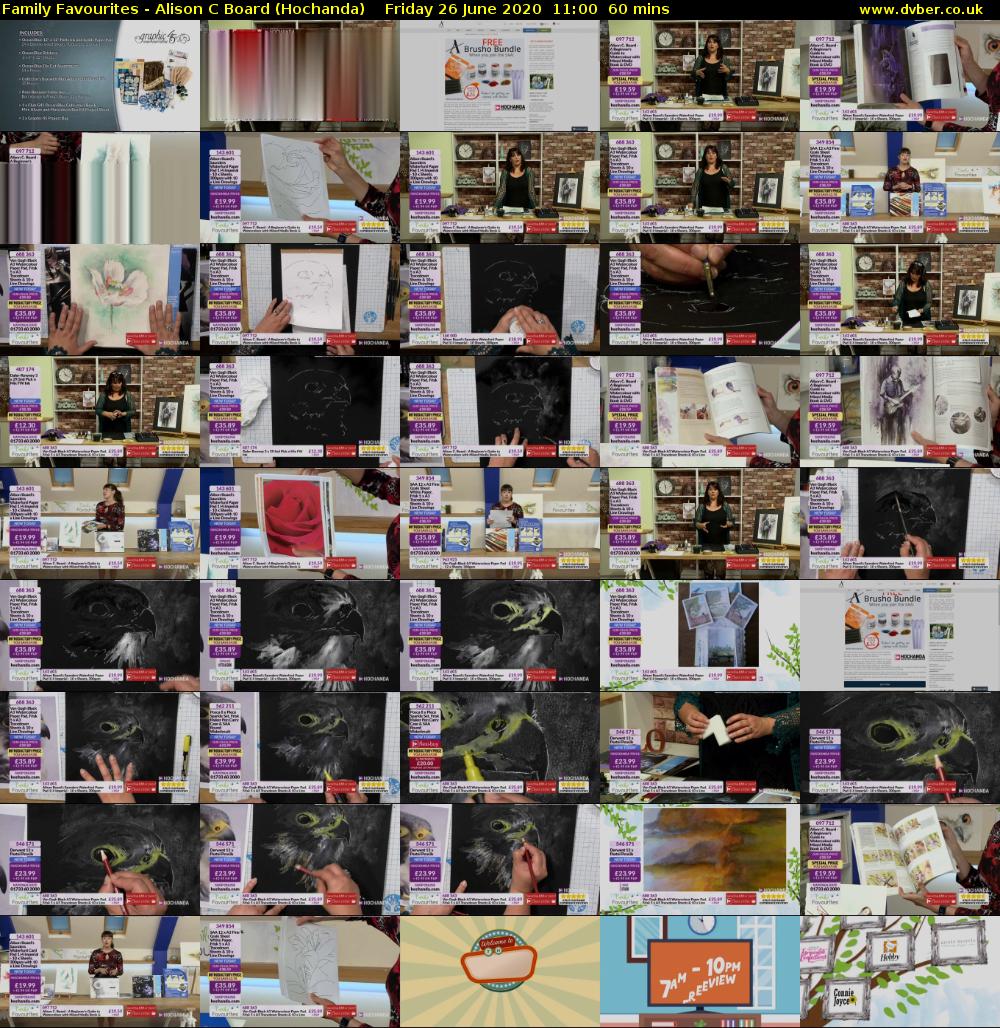 Family Favourites - Alison C Board (Hochanda) Friday 26 June 2020 11:00 - 12:00