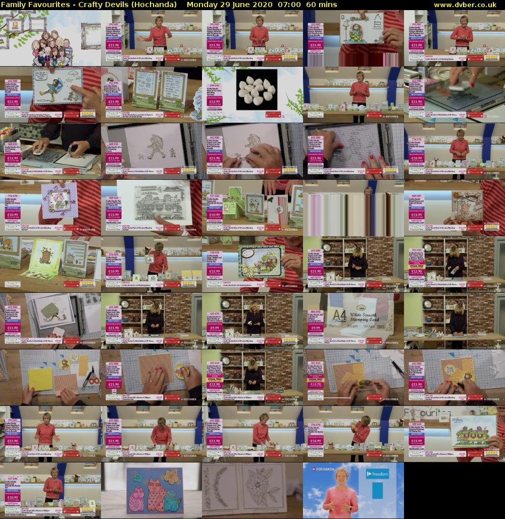Family Favourites - Crafty Devils (Hochanda) Monday 29 June 2020 07:00 - 08:00
