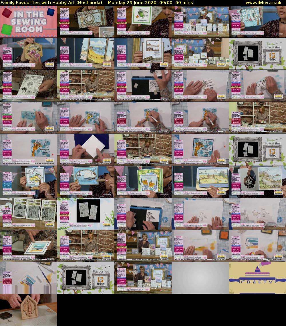 Family Favourites with Hobby Art (Hochanda) Monday 29 June 2020 09:00 - 10:00
