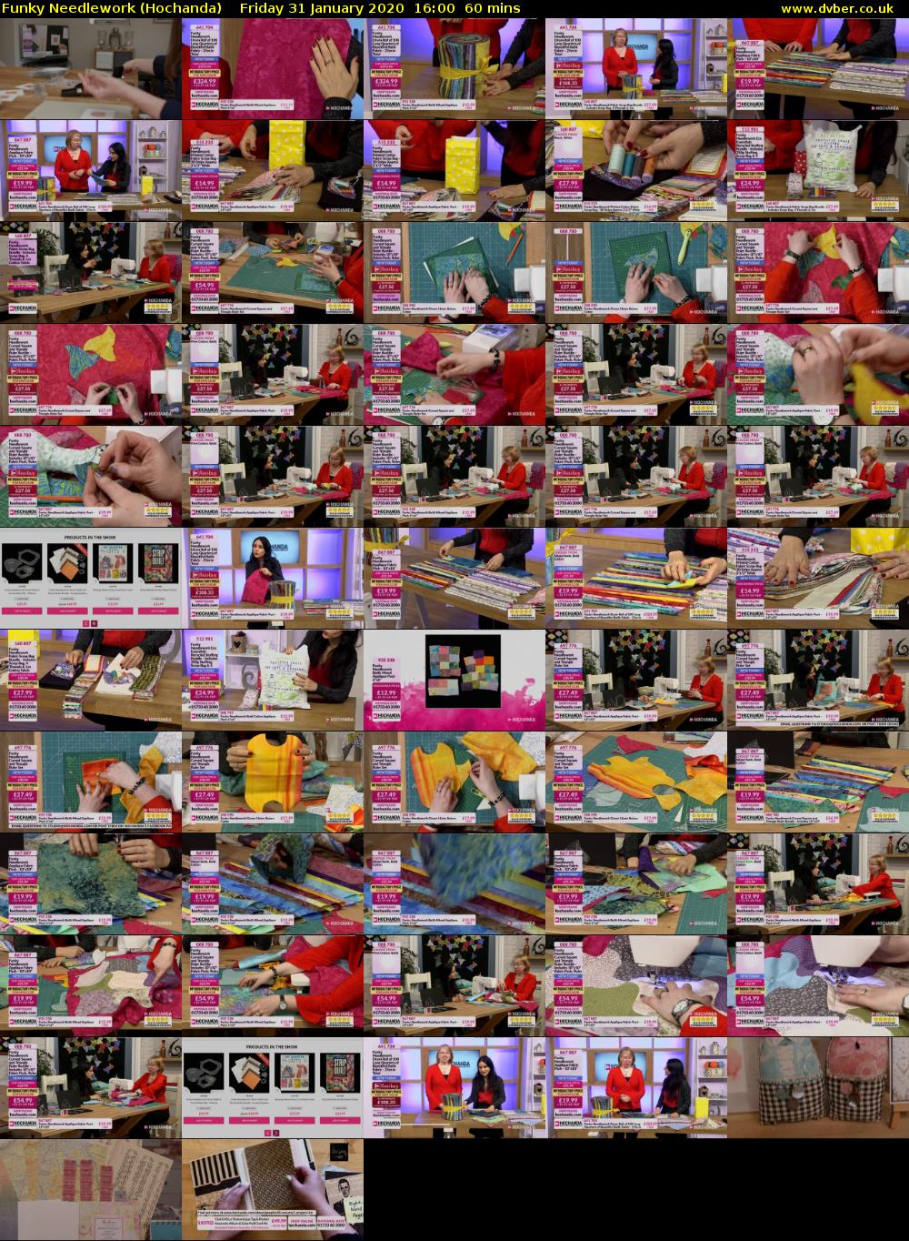 Funky Needlework (Hochanda) Friday 31 January 2020 16:00 - 17:00
