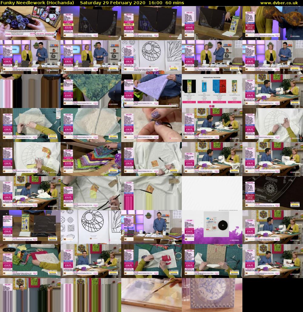 Funky Needlework (Hochanda) Saturday 29 February 2020 16:00 - 17:00