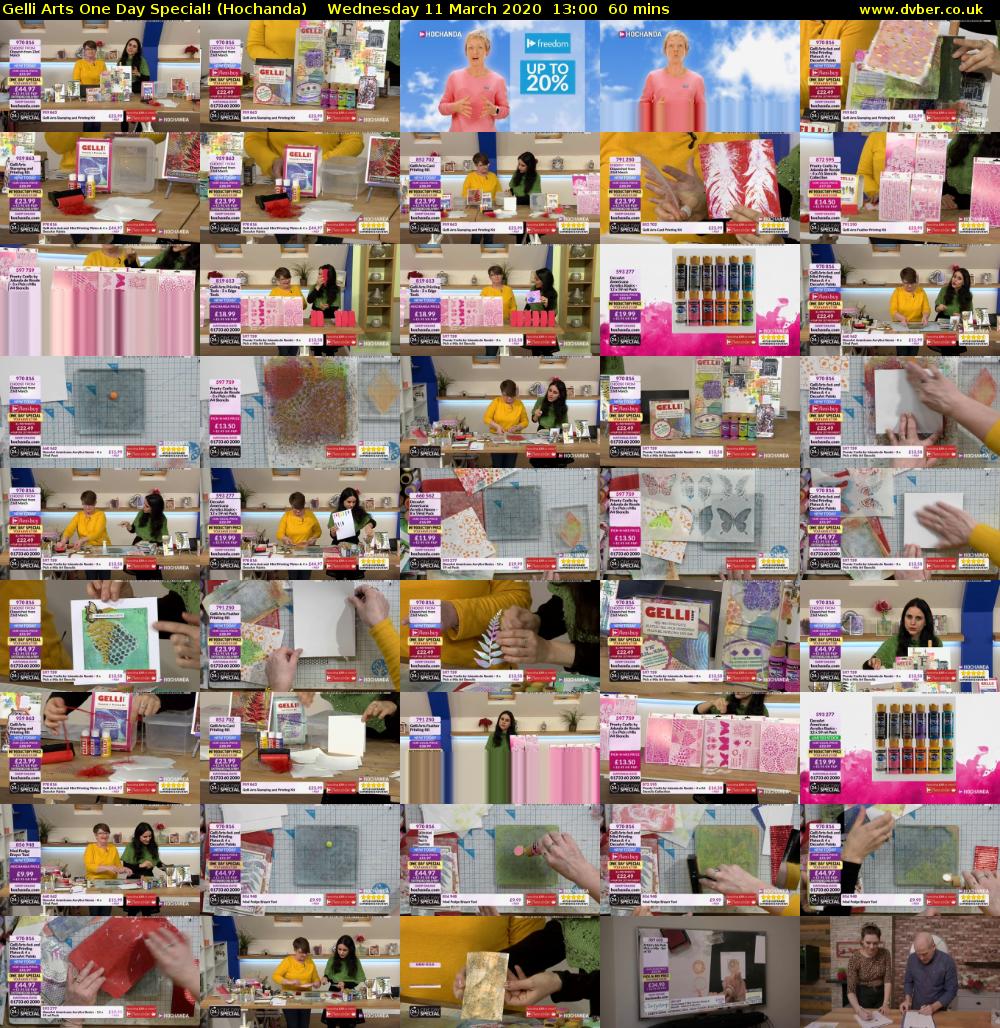 Gelli Arts One Day Special! (Hochanda) Wednesday 11 March 2020 13:00 - 14:00