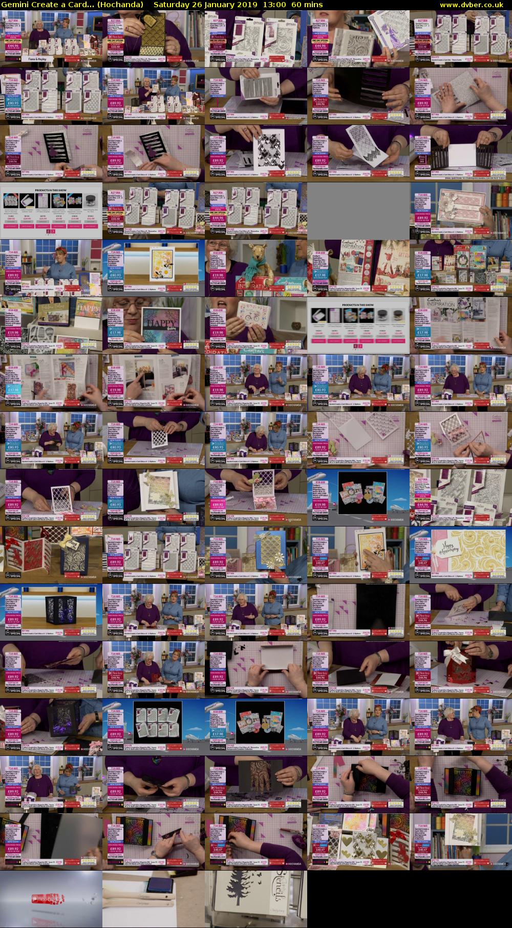 Gemini Create a Card... (Hochanda) Saturday 26 January 2019 13:00 - 14:00