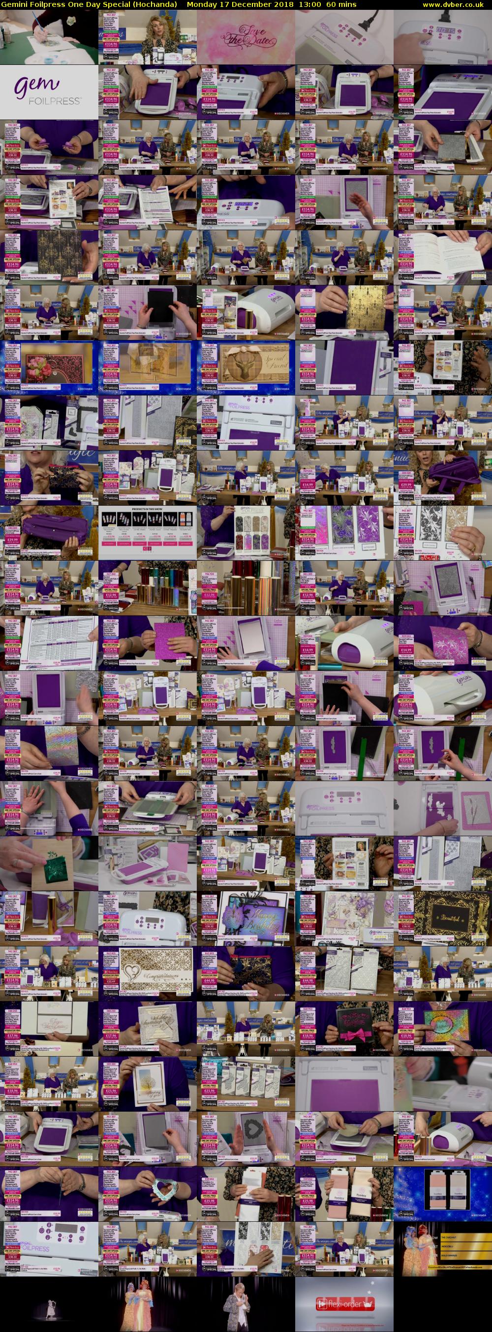Gemini Foilpress One Day Special (Hochanda) Monday 17 December 2018 13:00 - 14:00