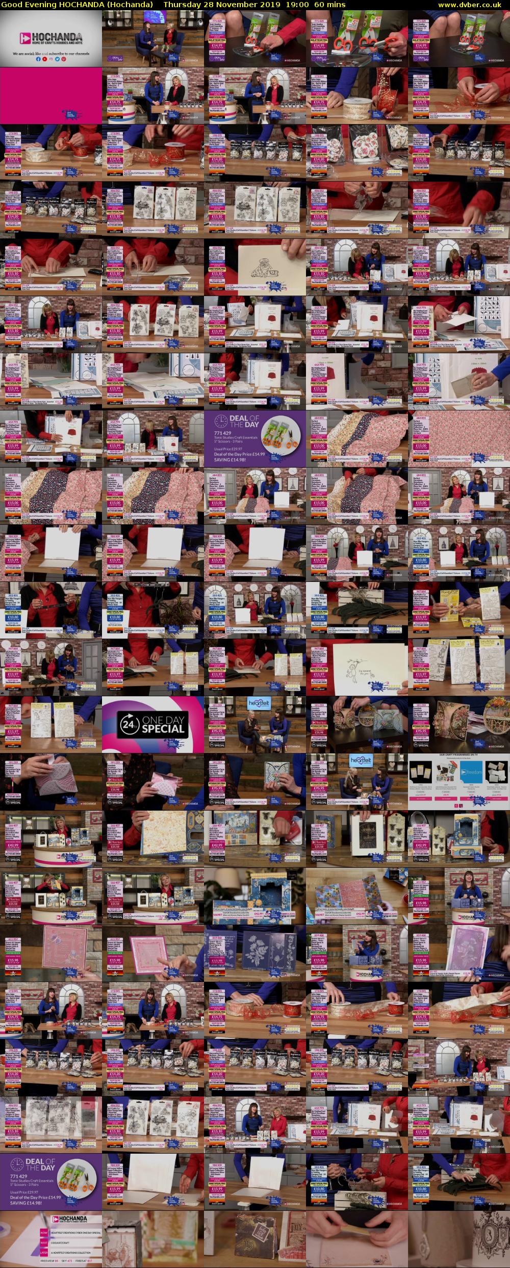 Good Evening HOCHANDA (Hochanda) Thursday 28 November 2019 19:00 - 20:00