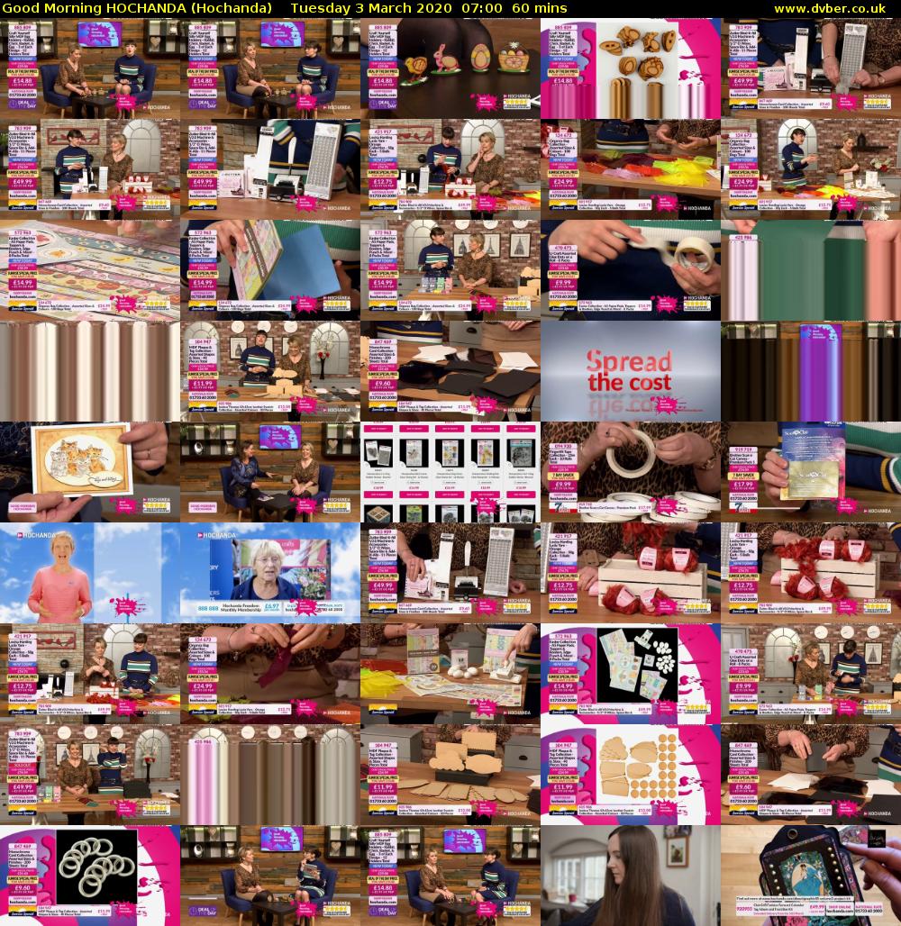 Good Morning HOCHANDA (Hochanda) Tuesday 3 March 2020 07:00 - 08:00