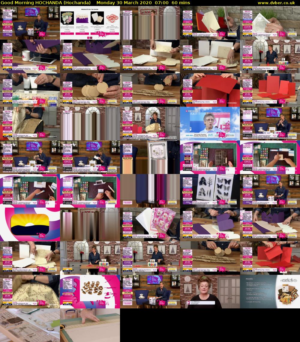Good Morning HOCHANDA (Hochanda) Monday 30 March 2020 07:00 - 08:00