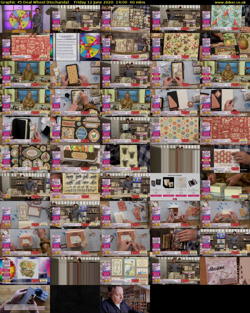 Graphic 45 Deal Wheel (Hochanda) Friday 12 June 2020 14:00 - 15:00