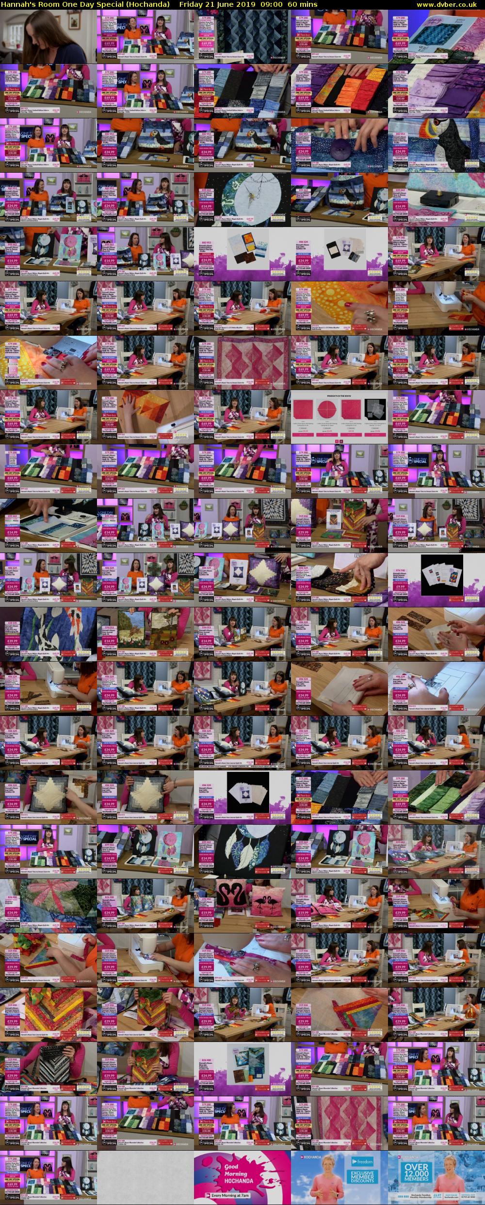 Hannah's Room One Day Special (Hochanda) Friday 21 June 2019 09:00 - 10:00