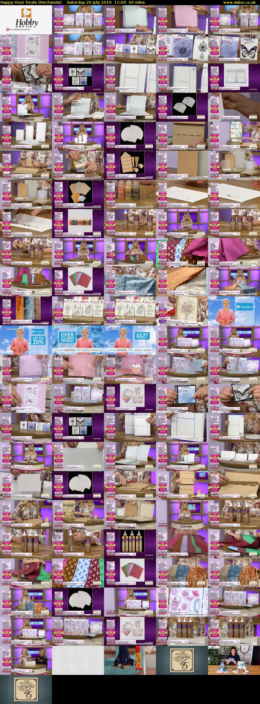 Happy Hour Deals (Hochanda) Saturday 20 July 2019 11:00 - 12:00