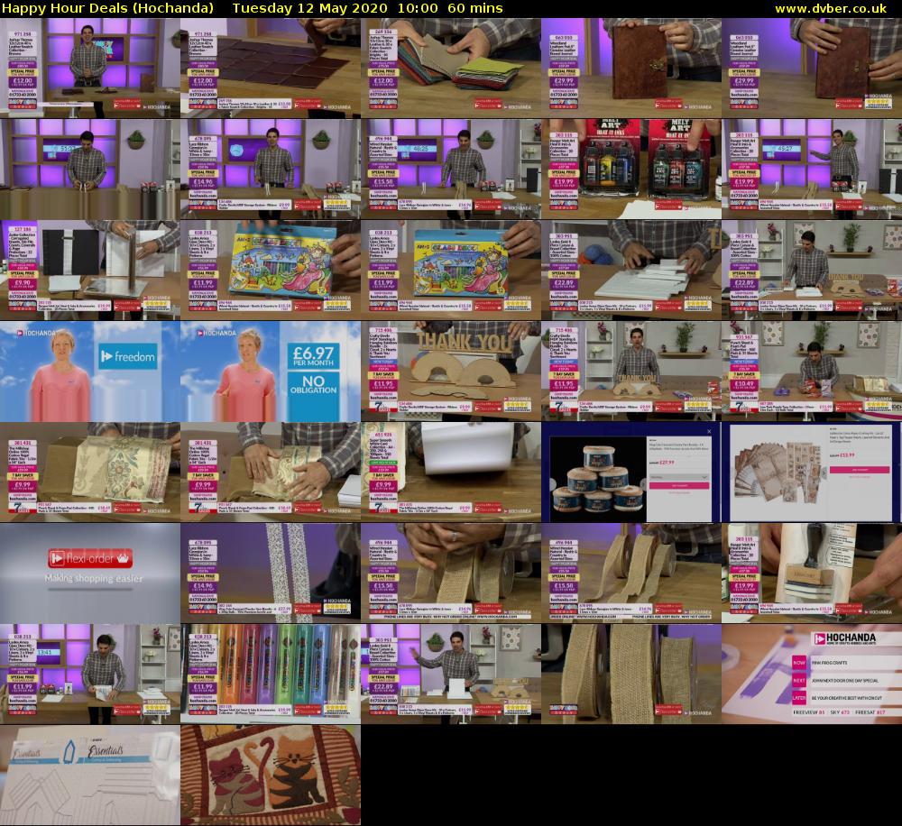 Happy Hour Deals (Hochanda) Tuesday 12 May 2020 10:00 - 11:00