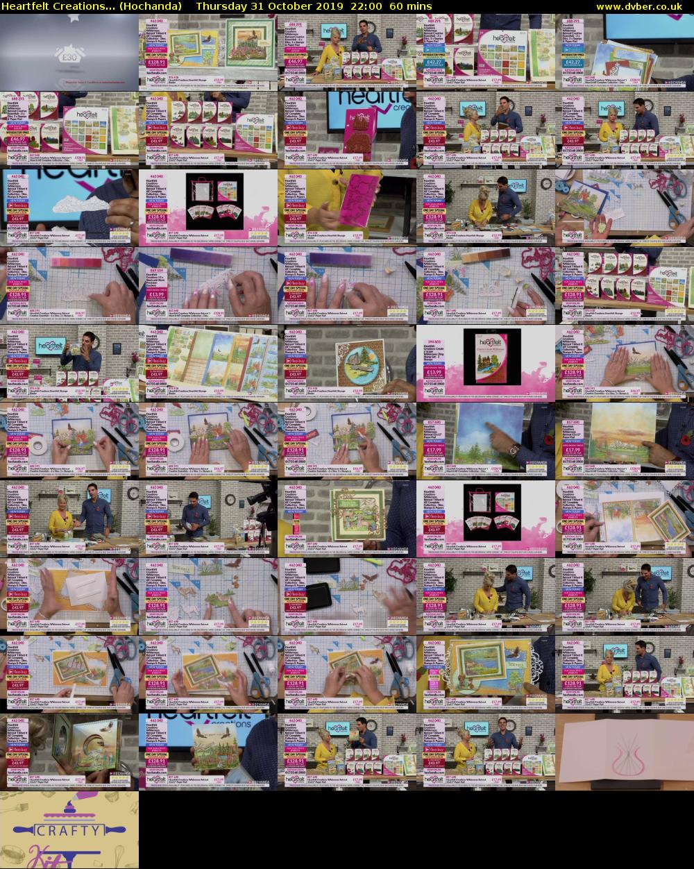 Heartfelt Creations... (Hochanda) Thursday 31 October 2019 22:00 - 23:00