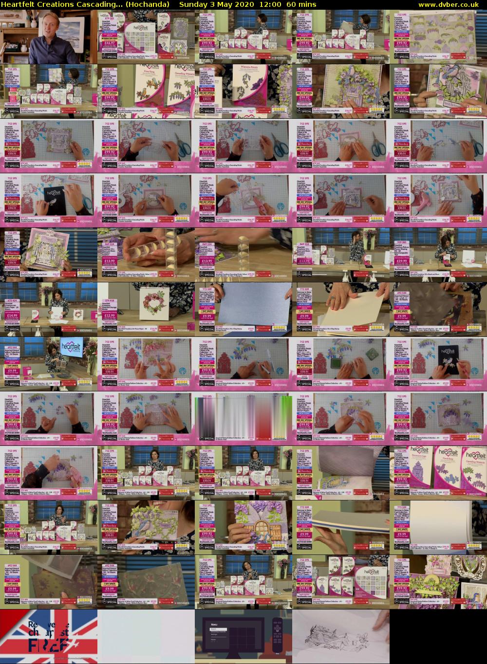 Heartfelt Creations Cascading... (Hochanda) Sunday 3 May 2020 12:00 - 13:00