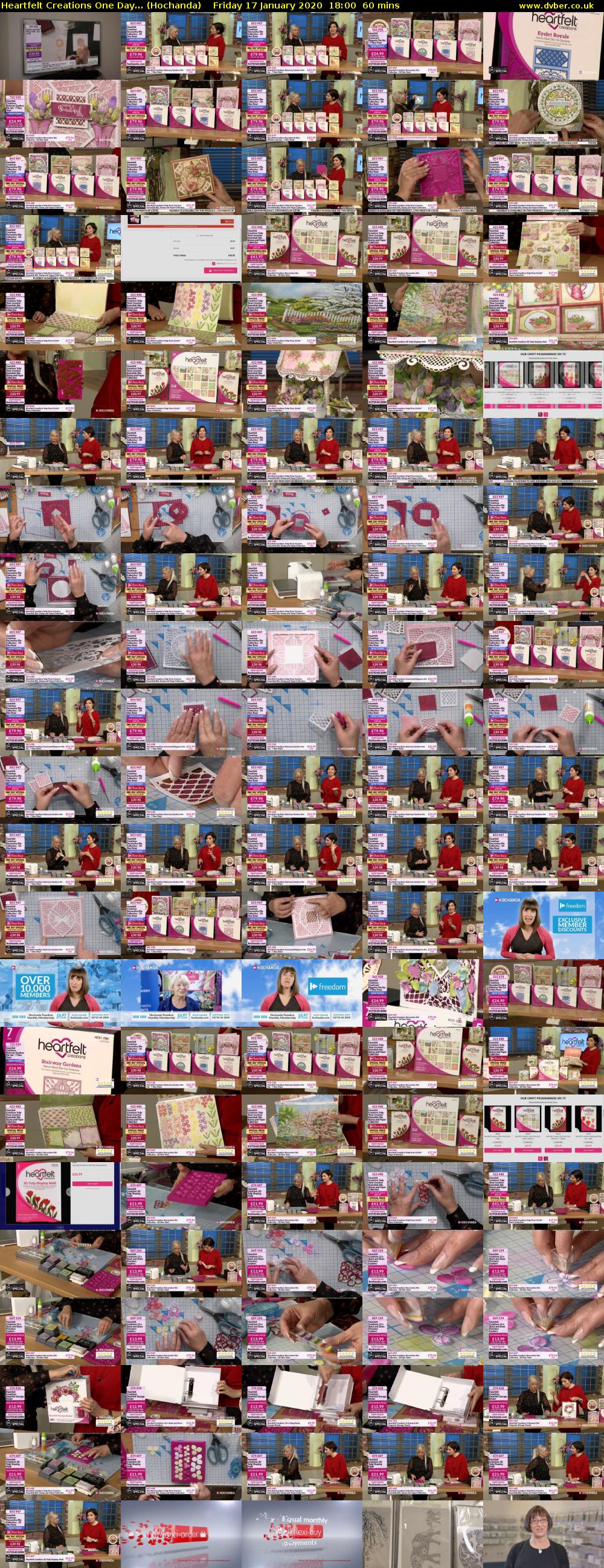 Heartfelt Creations One Day... (Hochanda) Friday 17 January 2020 18:00 - 19:00