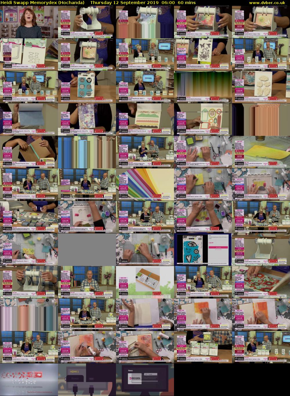Heidi Swapp Memorydex (Hochanda) Thursday 12 September 2019 06:00 - 07:00