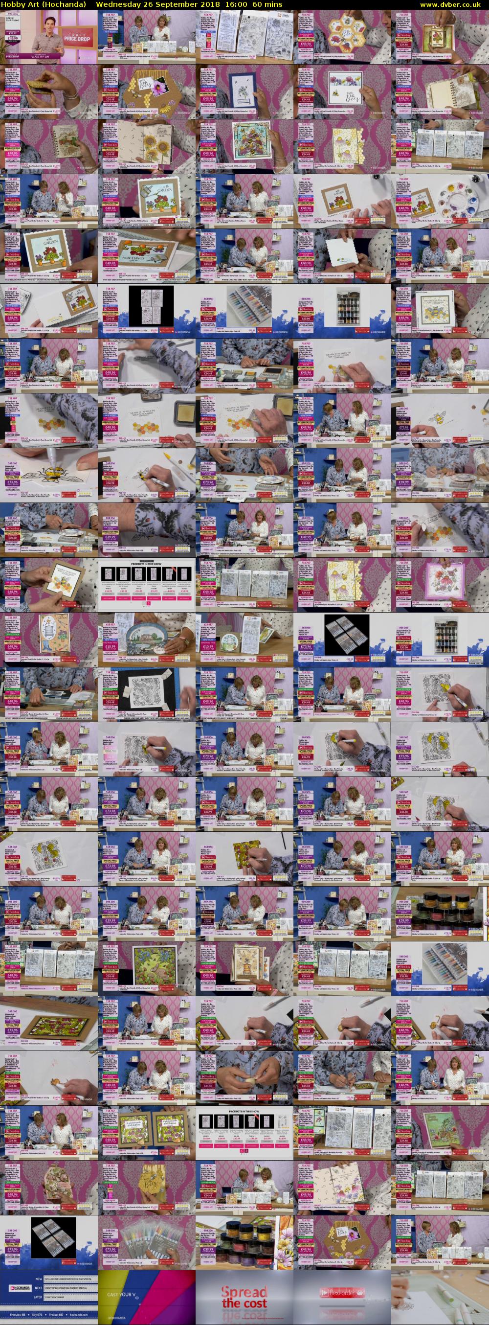 Hobby Art (Hochanda) Wednesday 26 September 2018 16:00 - 17:00