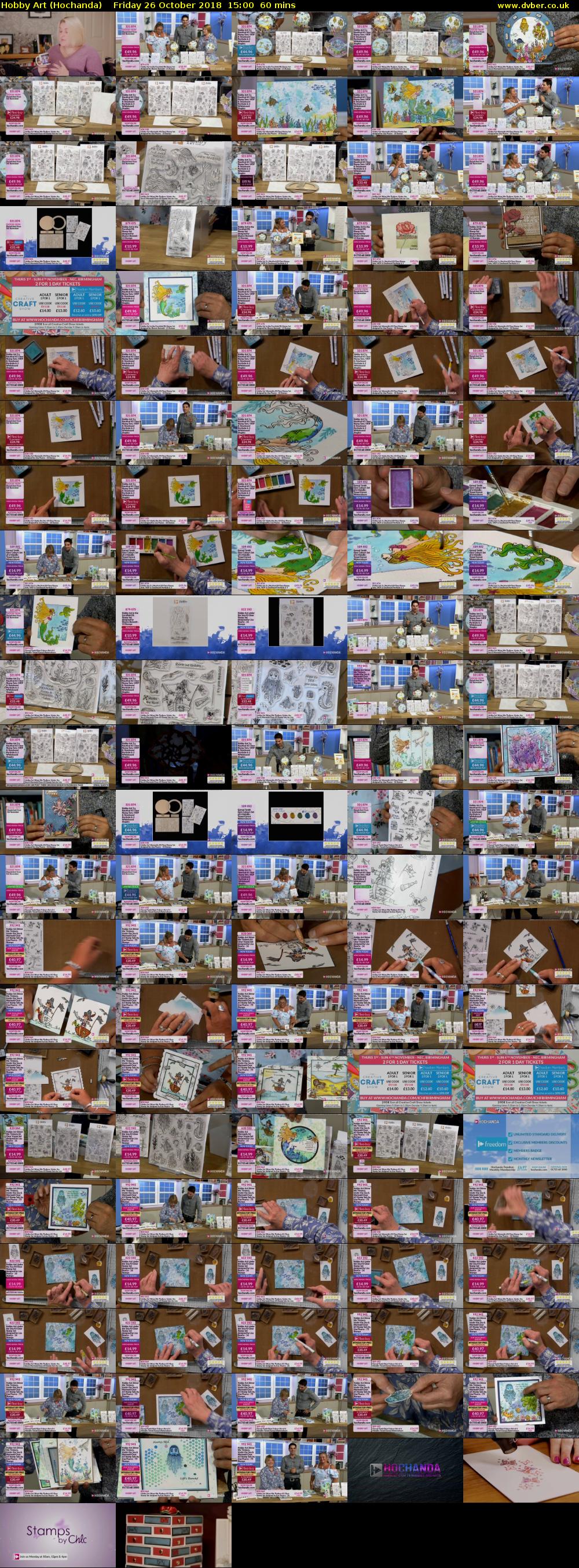 Hobby Art (Hochanda) Friday 26 October 2018 15:00 - 16:00