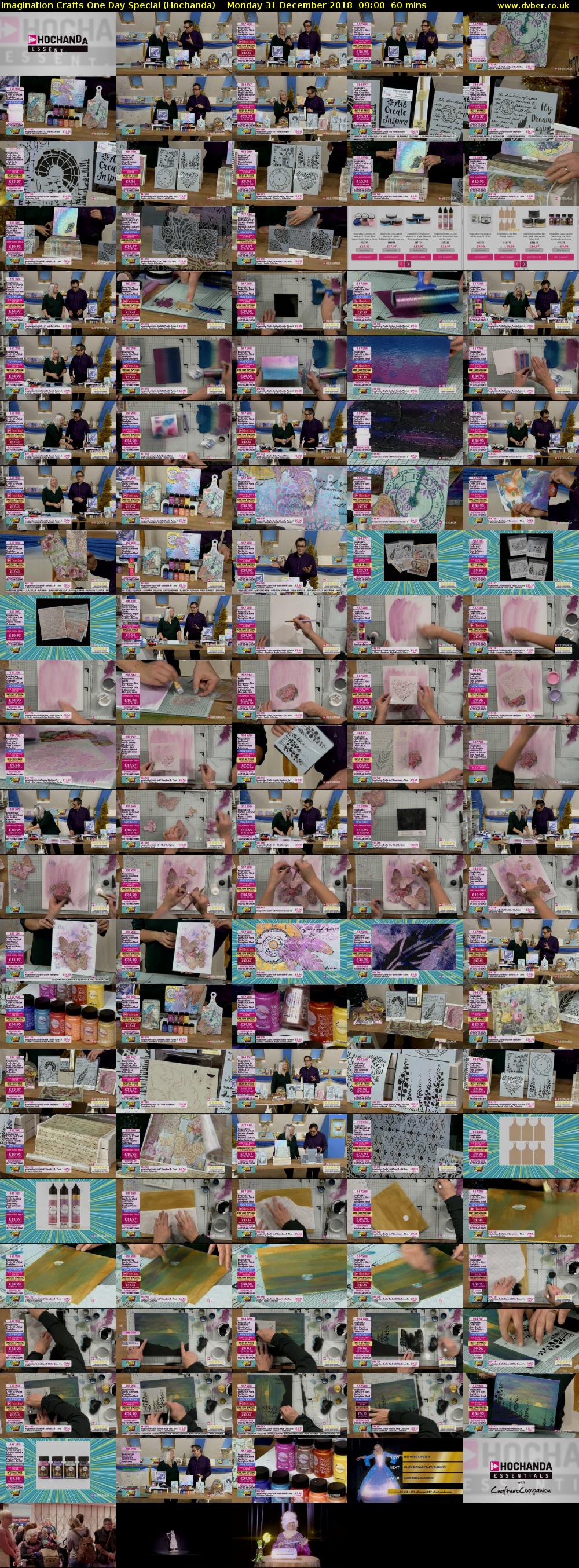 Imagination Crafts One Day Special (Hochanda) Monday 31 December 2018 09:00 - 10:00