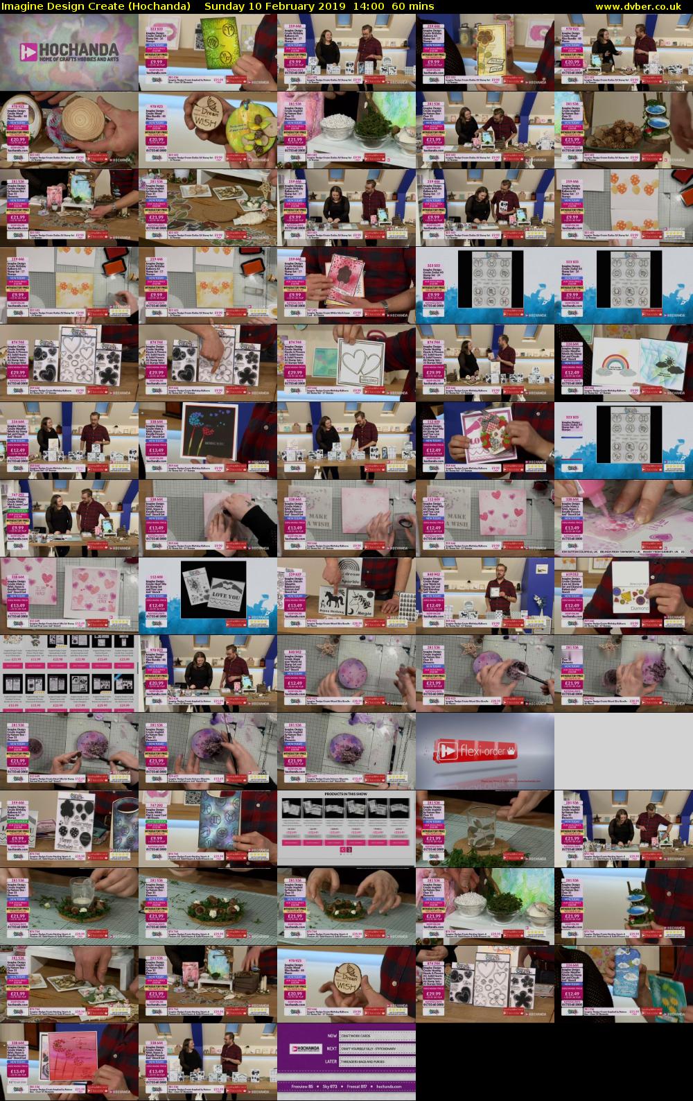 Imagine Design Create (Hochanda) Sunday 10 February 2019 14:00 - 15:00