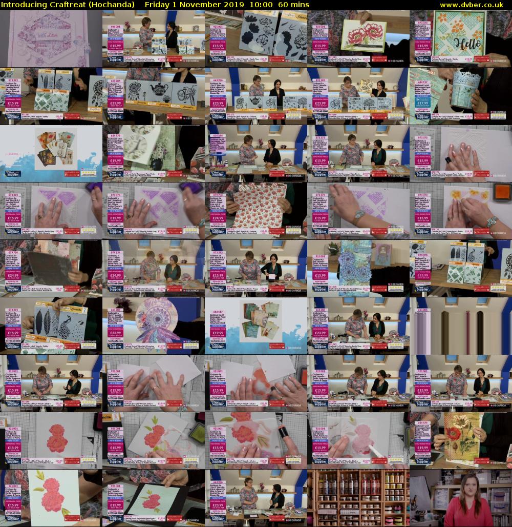 Introducing Craftreat (Hochanda) Friday 1 November 2019 10:00 - 11:00