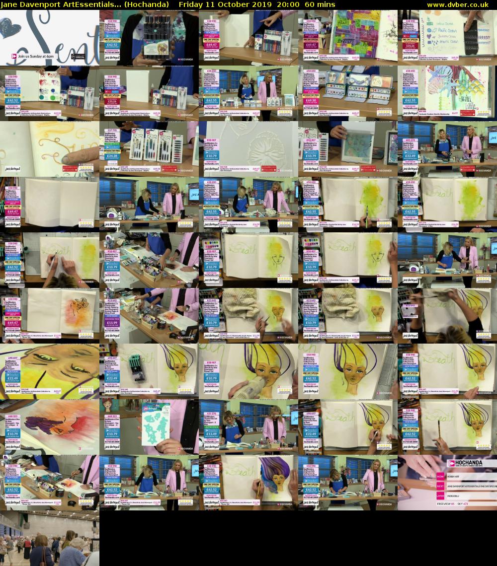 Jane Davenport ArtEssentials... (Hochanda) Friday 11 October 2019 20:00 - 21:00