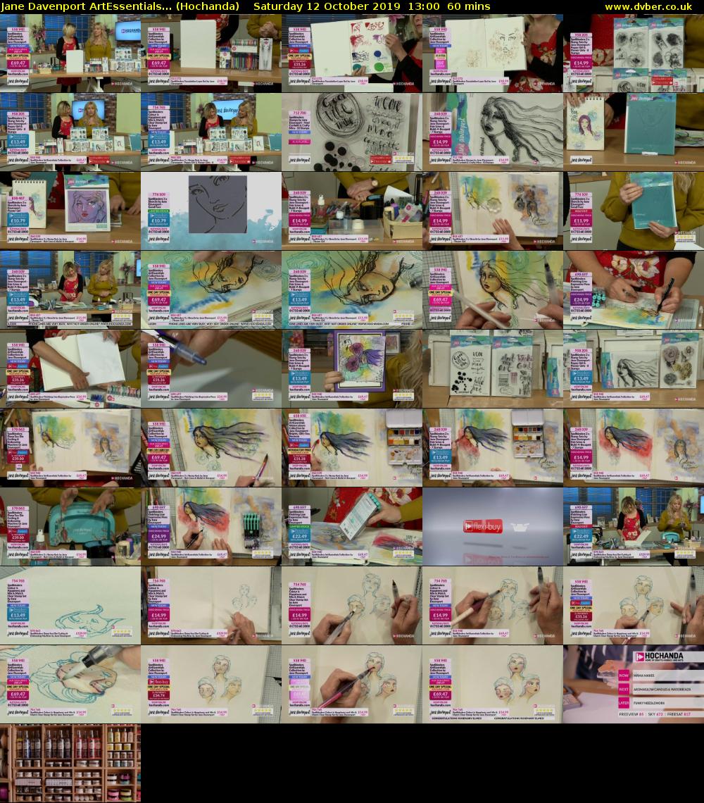 Jane Davenport ArtEssentials... (Hochanda) Saturday 12 October 2019 13:00 - 14:00