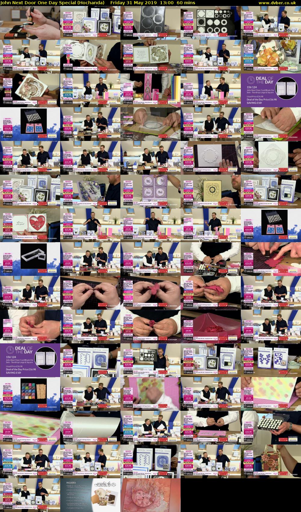 John Next Door One Day Special (Hochanda) Friday 31 May 2019 13:00 - 14:00