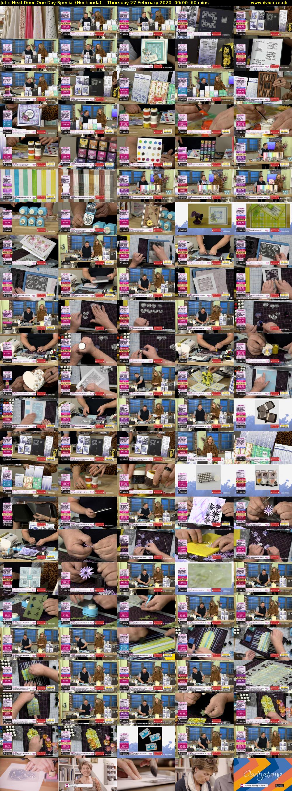 John Next Door One Day Special (Hochanda) Thursday 27 February 2020 09:00 - 10:00
