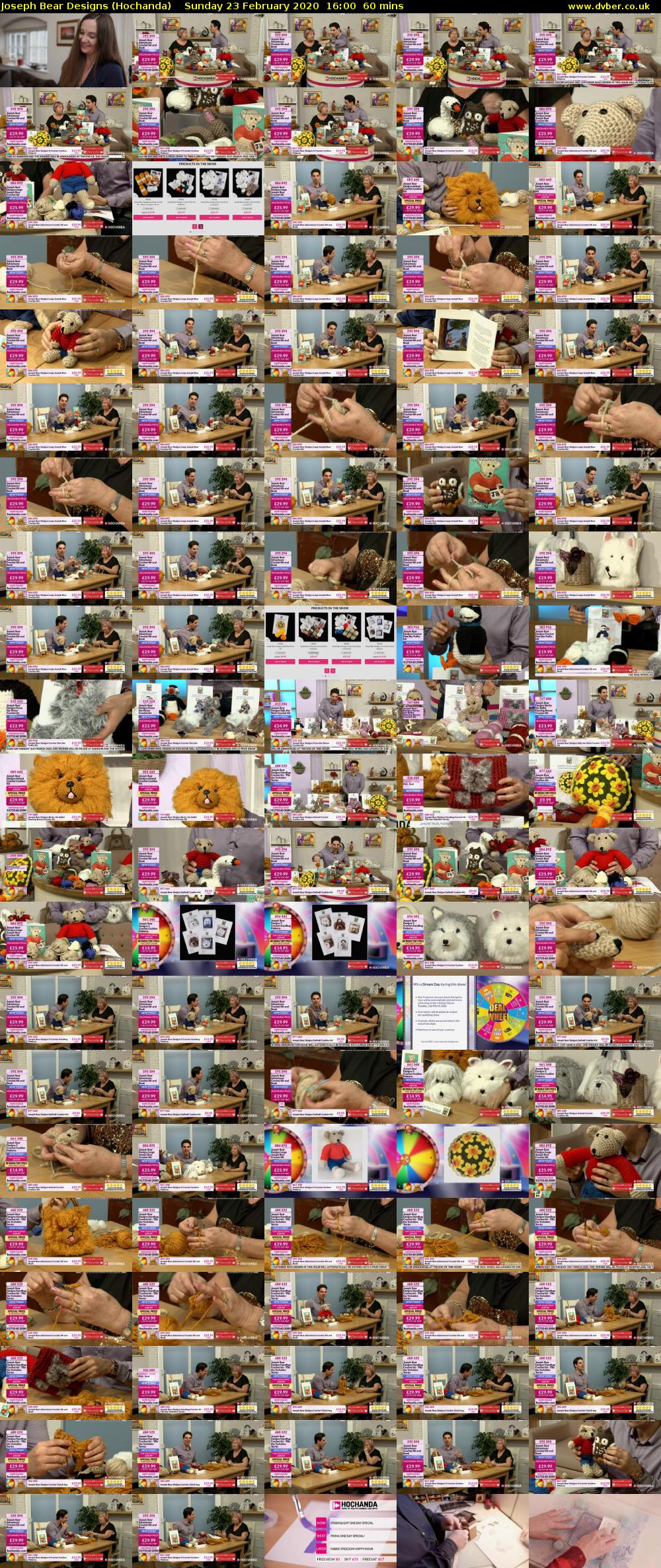 Joseph Bear Designs (Hochanda) Sunday 23 February 2020 16:00 - 17:00