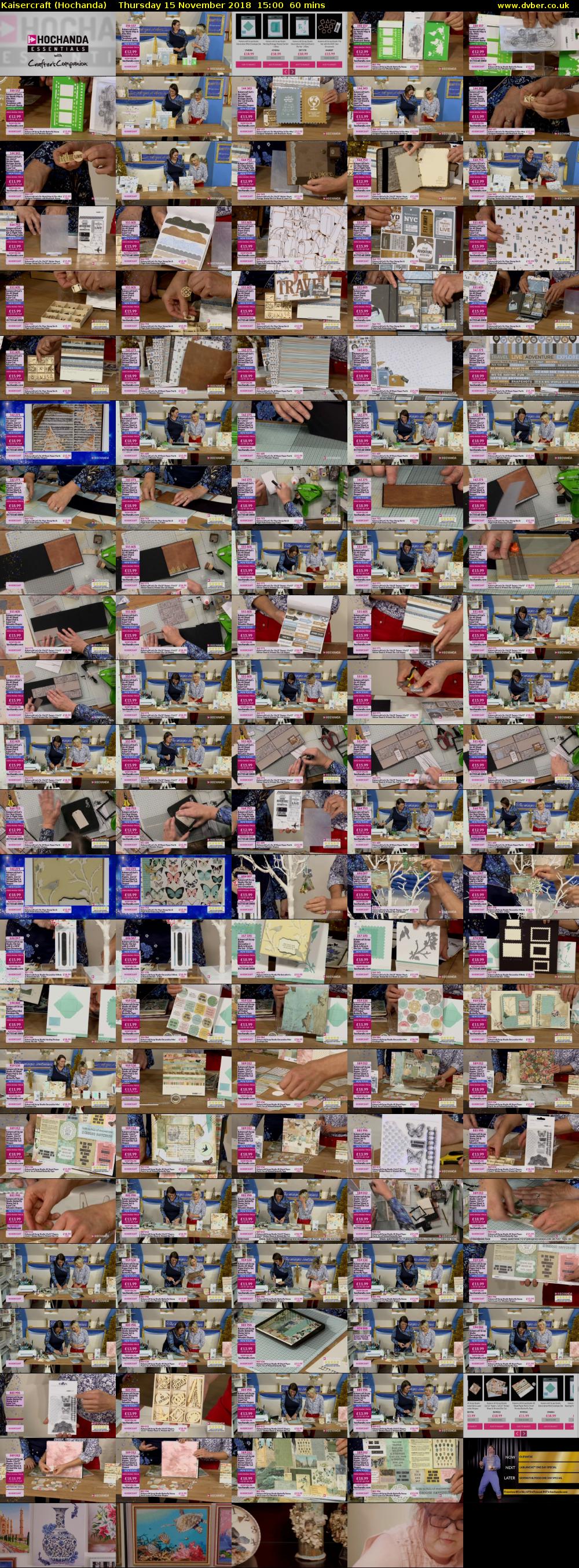 Kaisercraft (Hochanda) Thursday 15 November 2018 15:00 - 16:00